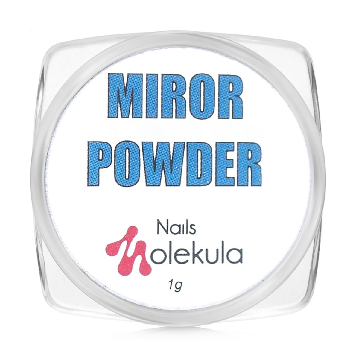 Дзеркальна пудра для нігтів Nails Molekula Professional Mirror Powder, 20 Фіолетовий з мерехтінням, 0.8 г