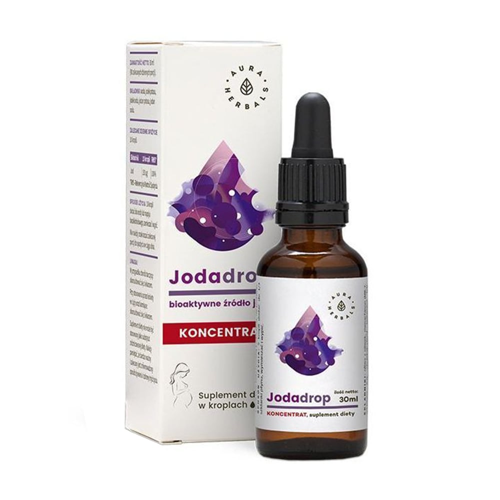 Джерело біоактивного йоду, концентрат Aura Herbals Jodadrop Concentrate Iodine, в рідині, 30 мл
