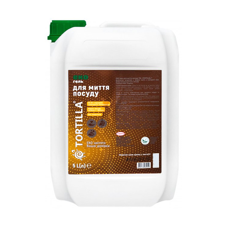 Екогель для миття посуду Tortilla, 5 л