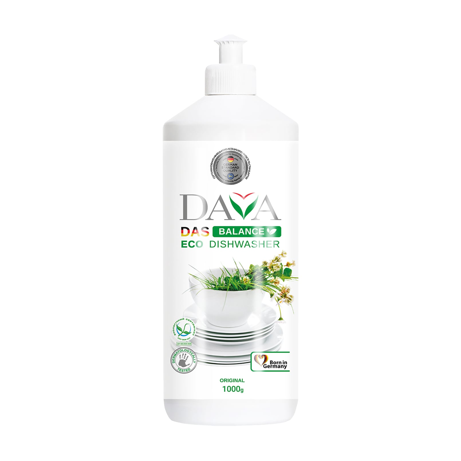 Екологічний засіб для миття посуду Dava Balance Eco Dishwasher, 1 кг