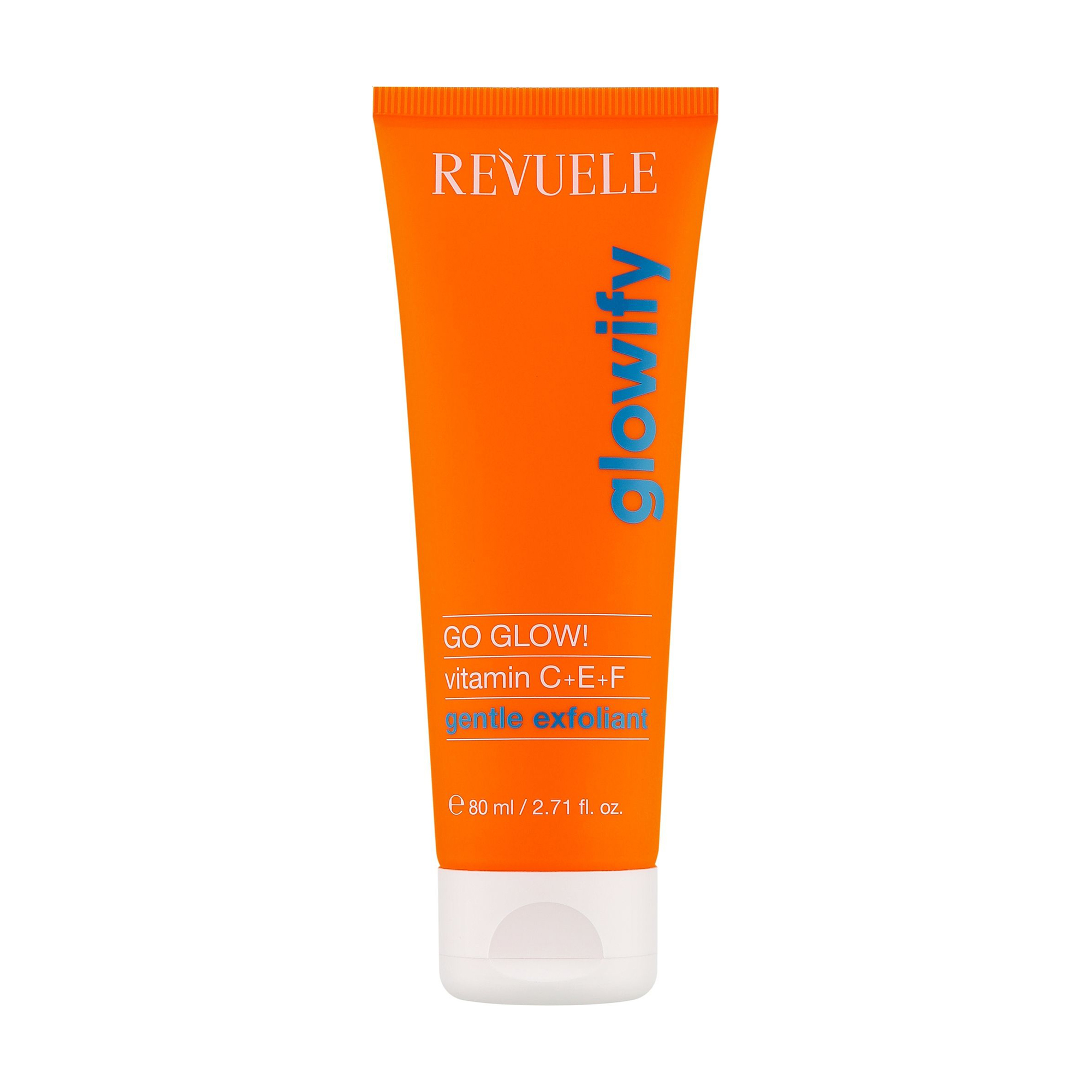 Ексфоліант для обличчя Revuele Glowify Go Glow! Vitamin C + E + F Gentle Exfoliant, 80 мл
