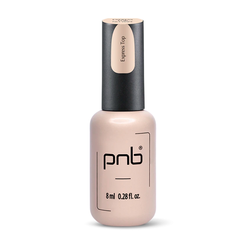 Експрес-топ для гель-лаку PNB Express Top NoWipe Ultra Gloss UV/LED без липкого шару, 8 мл