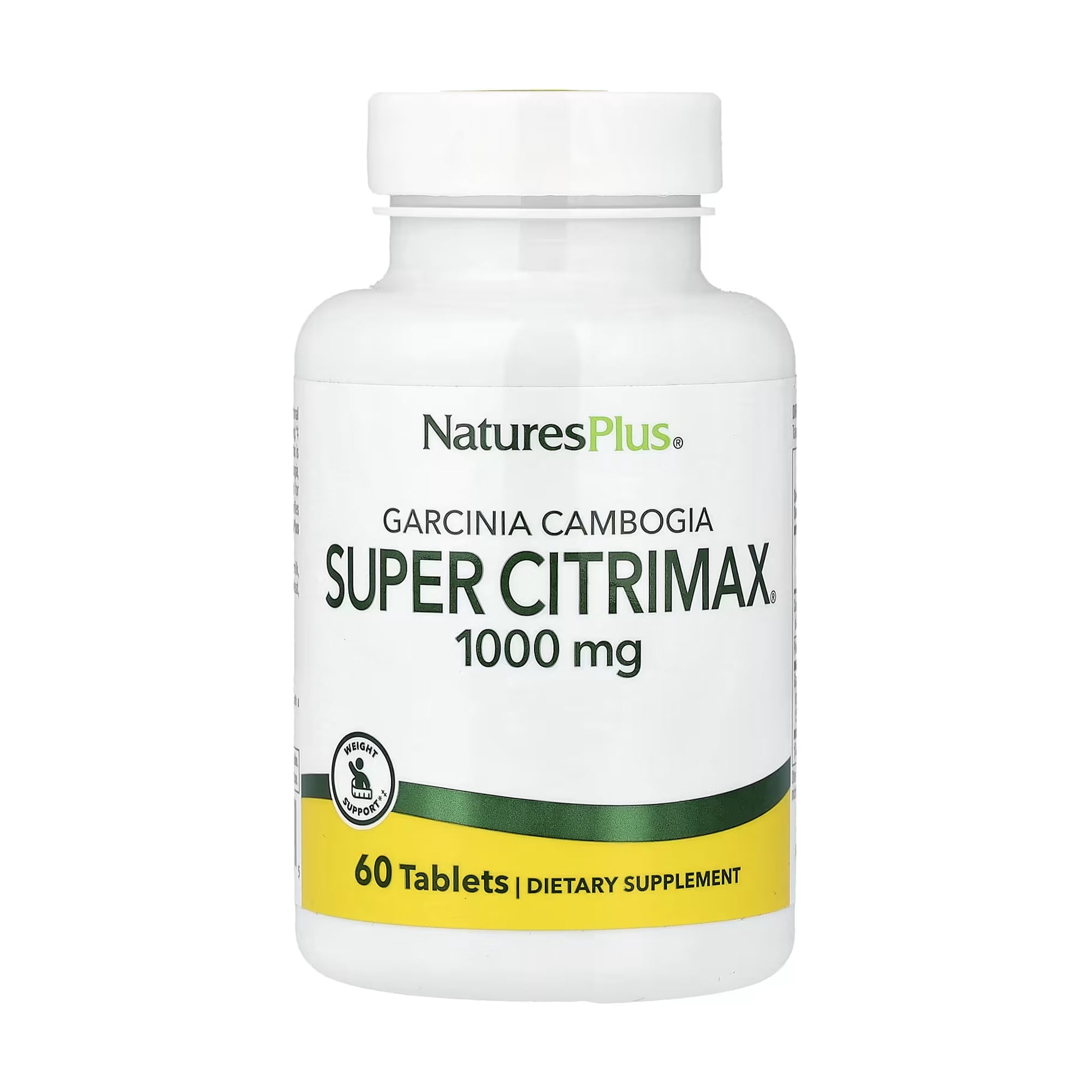 Екстракт гарцинії камбоджійської NaturesPlus Super Citrimax 1000 мг, 60 таблеток