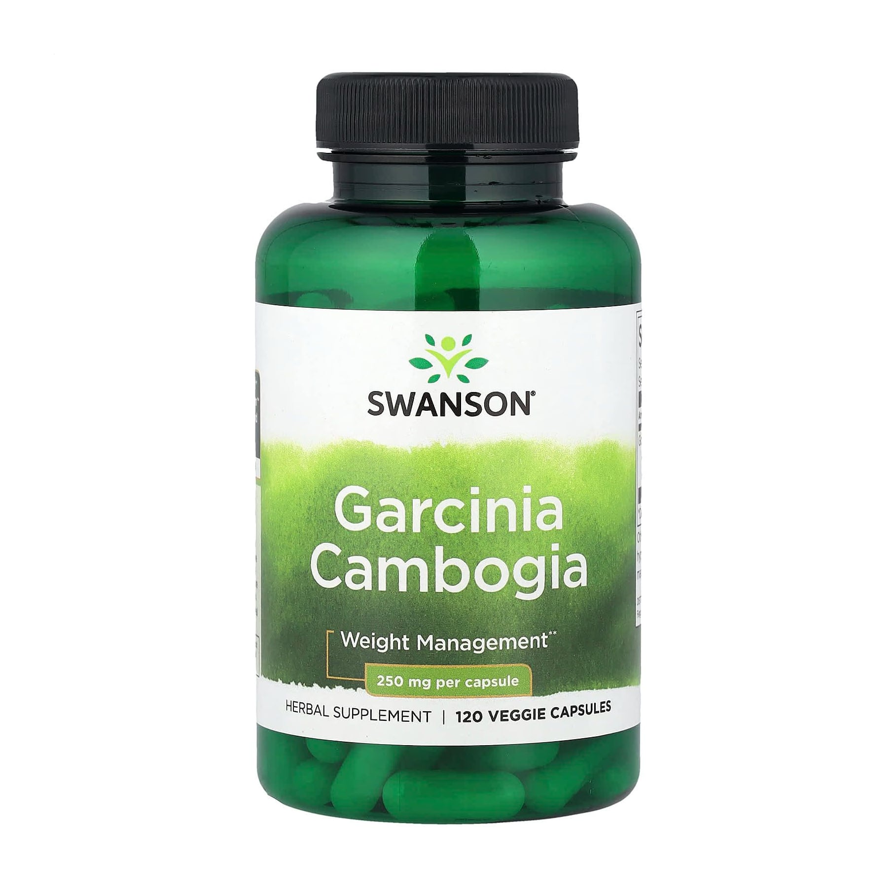 Екстракт гарцинії камбоджійської Swanson Garcinia Cambogia 250 мг, 120 вегетаріанських капсул