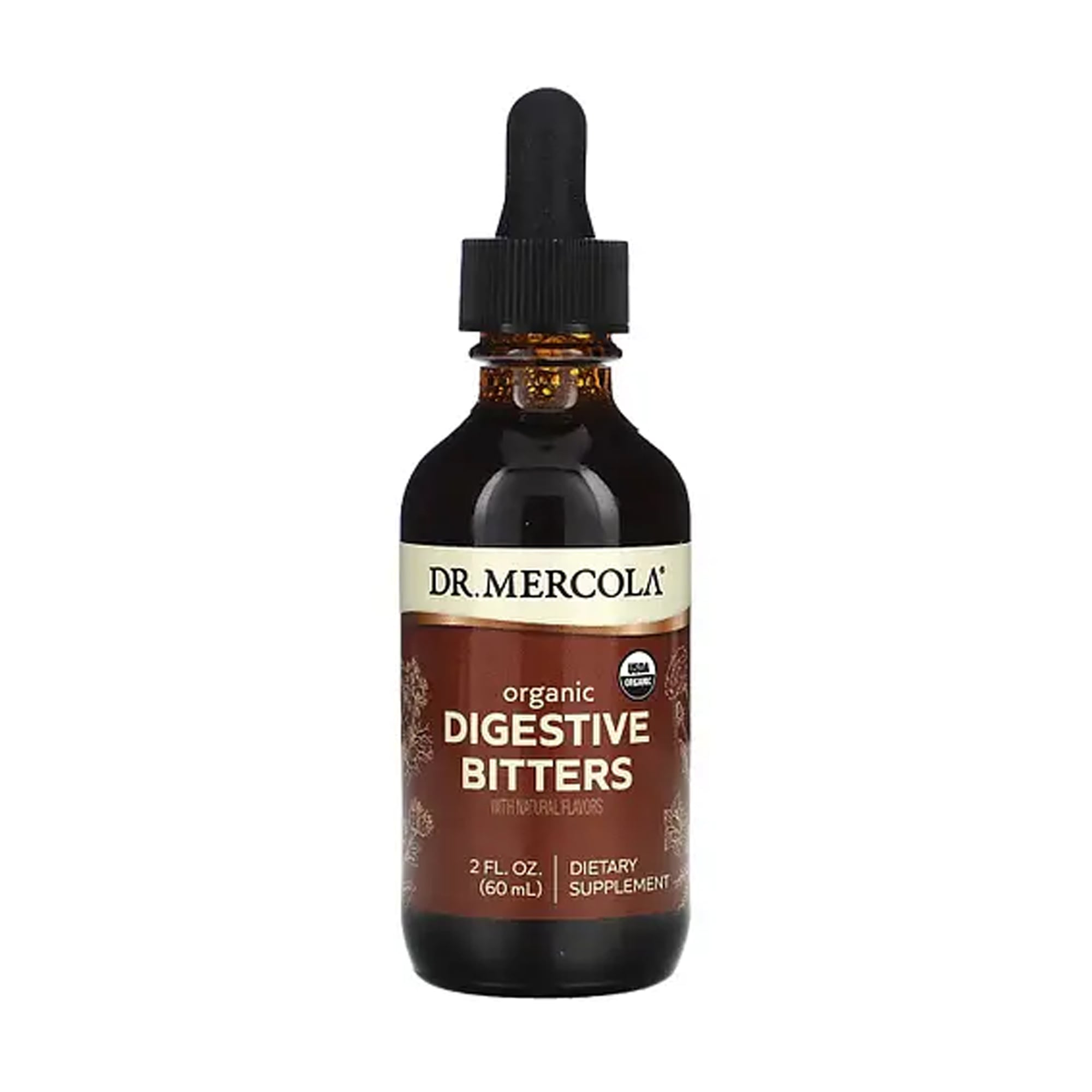 Екстракт гірких трав Dr. Mercola Organic Digestive Bitters with Natural Flavors в рідині, 60 мл