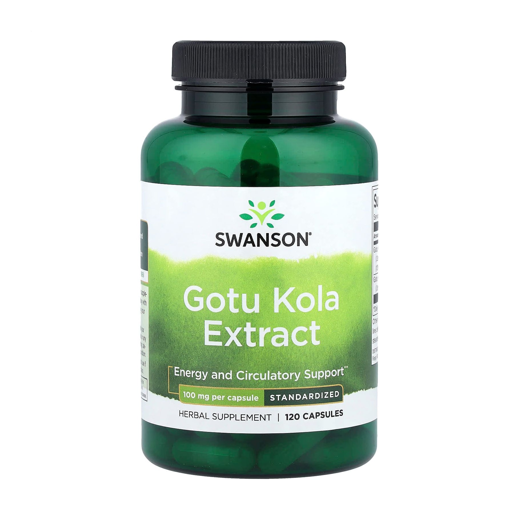 Екстракт готу коли Swanson Gotu Kola Extract 100 мг, 60 капсул