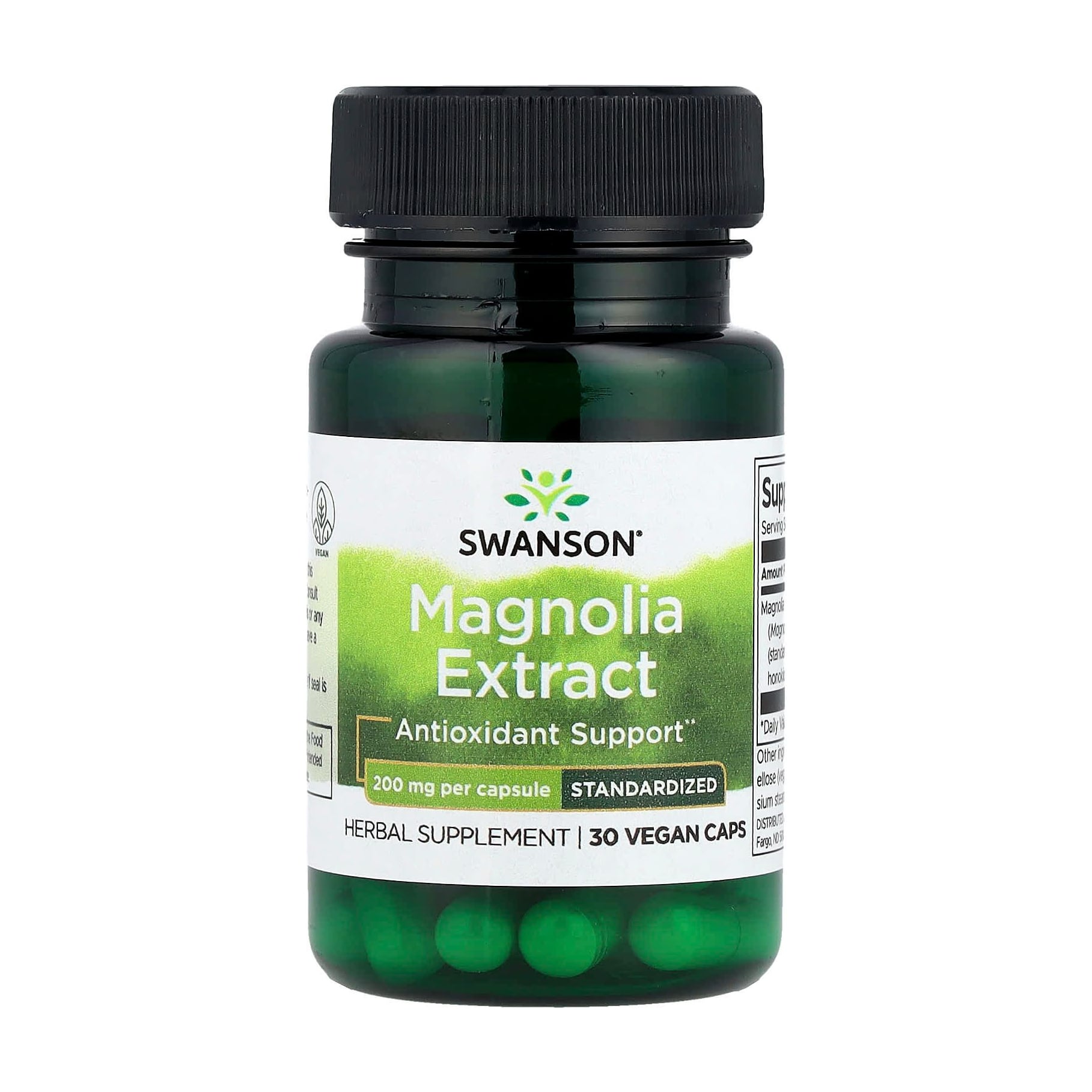 Екстракт магнолії Swanson Magnolia Extract 200 мг, 30 капсул