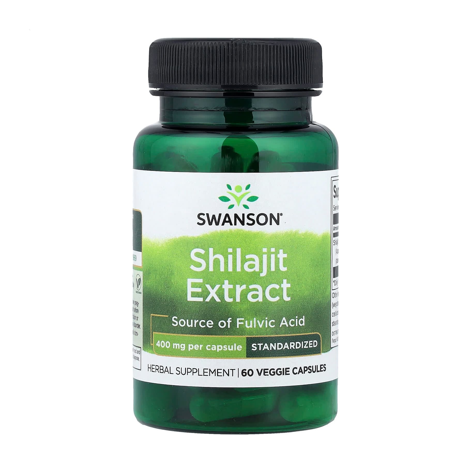 Екстракт мумійо Swanson Shilajit Extract 400 мг, 60 капсул