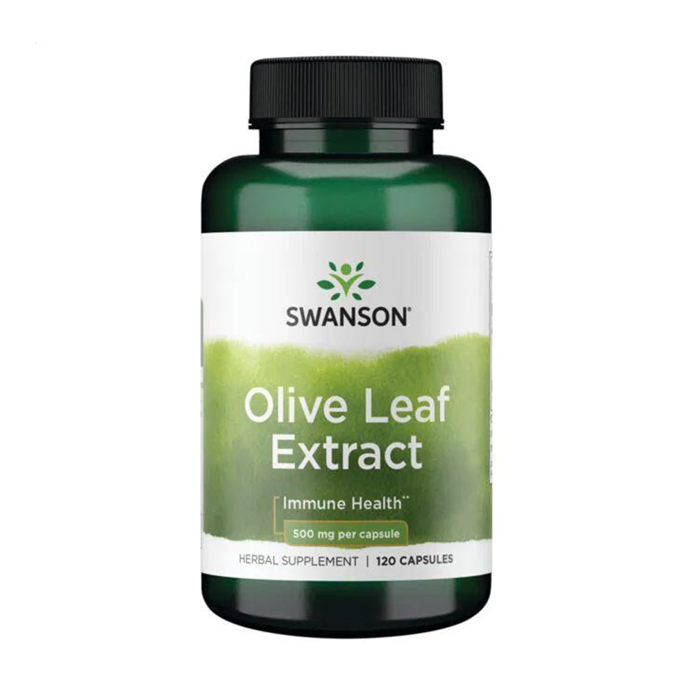 Екстракт оливкового листя Swanson Olive Leaf Extract 500 мг, 120 капсул
