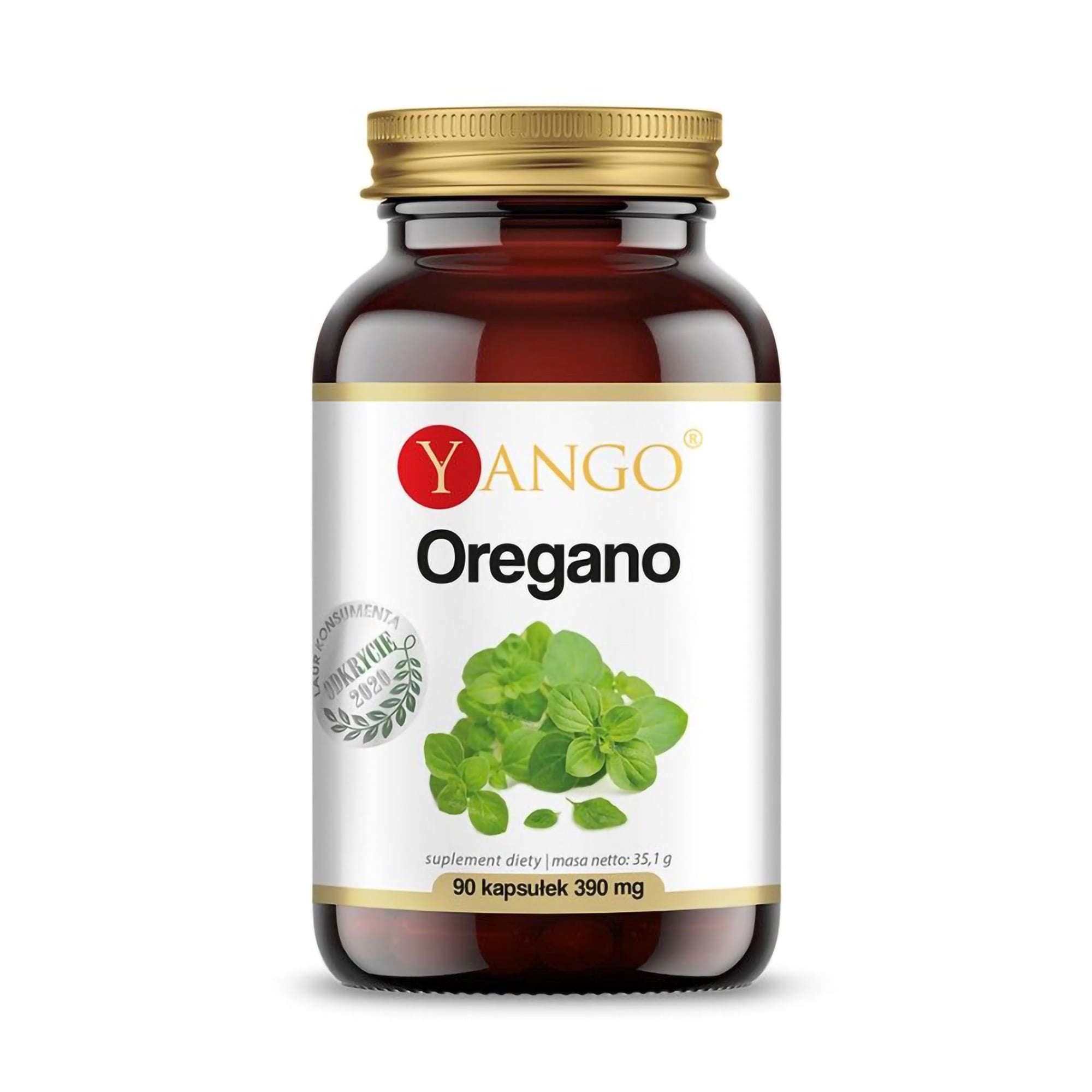 Екстракт орегано Yango Oregano 390 мг, 90 капсул