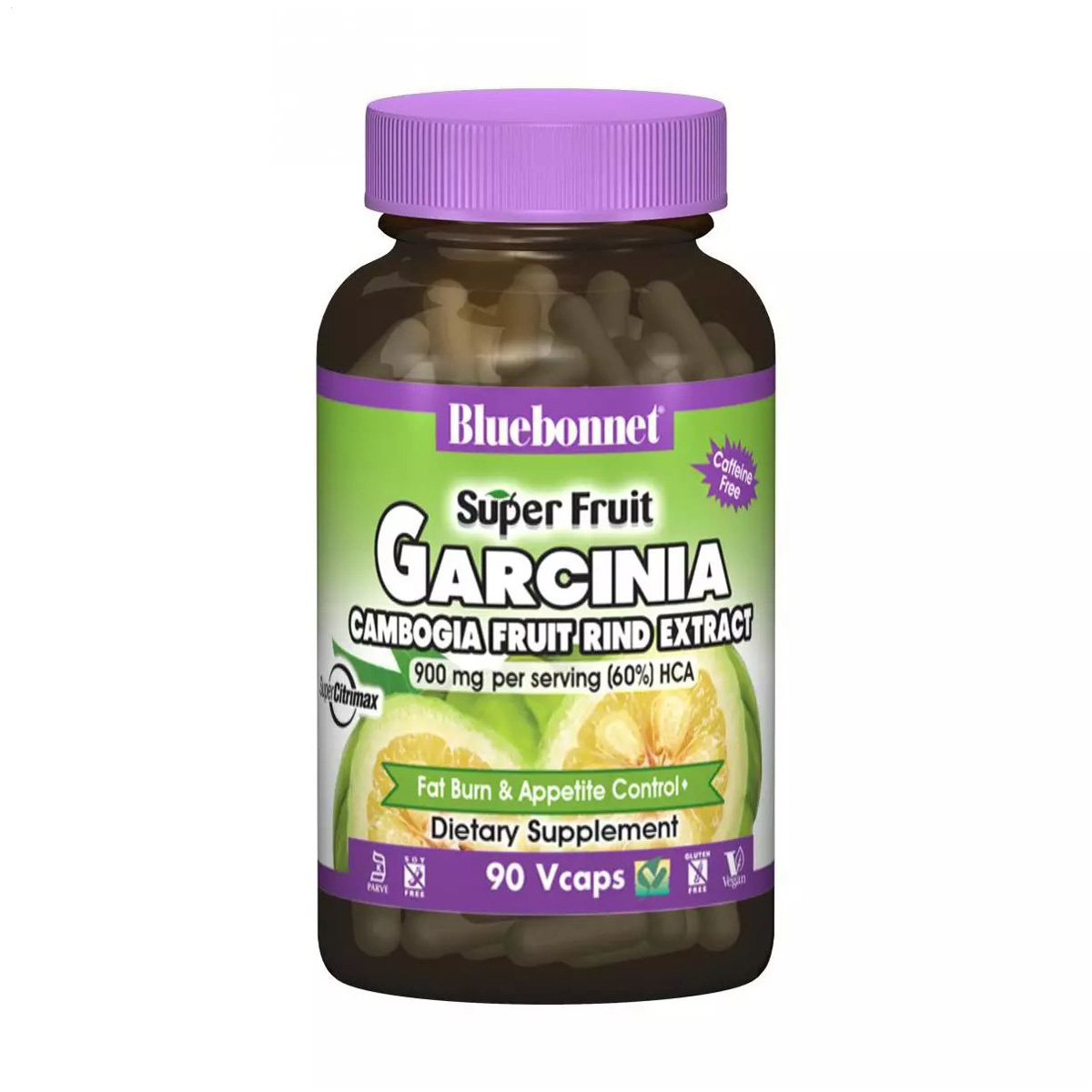 Екстракт плодів гарцинії камбоджійської Bluebonnet Nutrition Super Fruit Garcinia Cambogia Fruit Rind Extract, 90 капсул