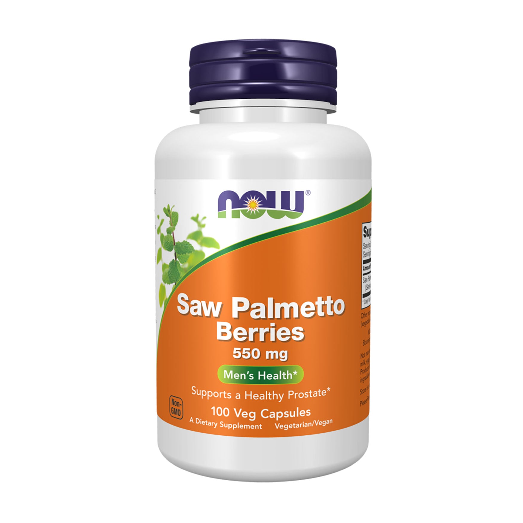 Екстракт плодів сереноа (со пальметто) NOW Foods Saw Palmetto Berries 550 мг, 100 капсул