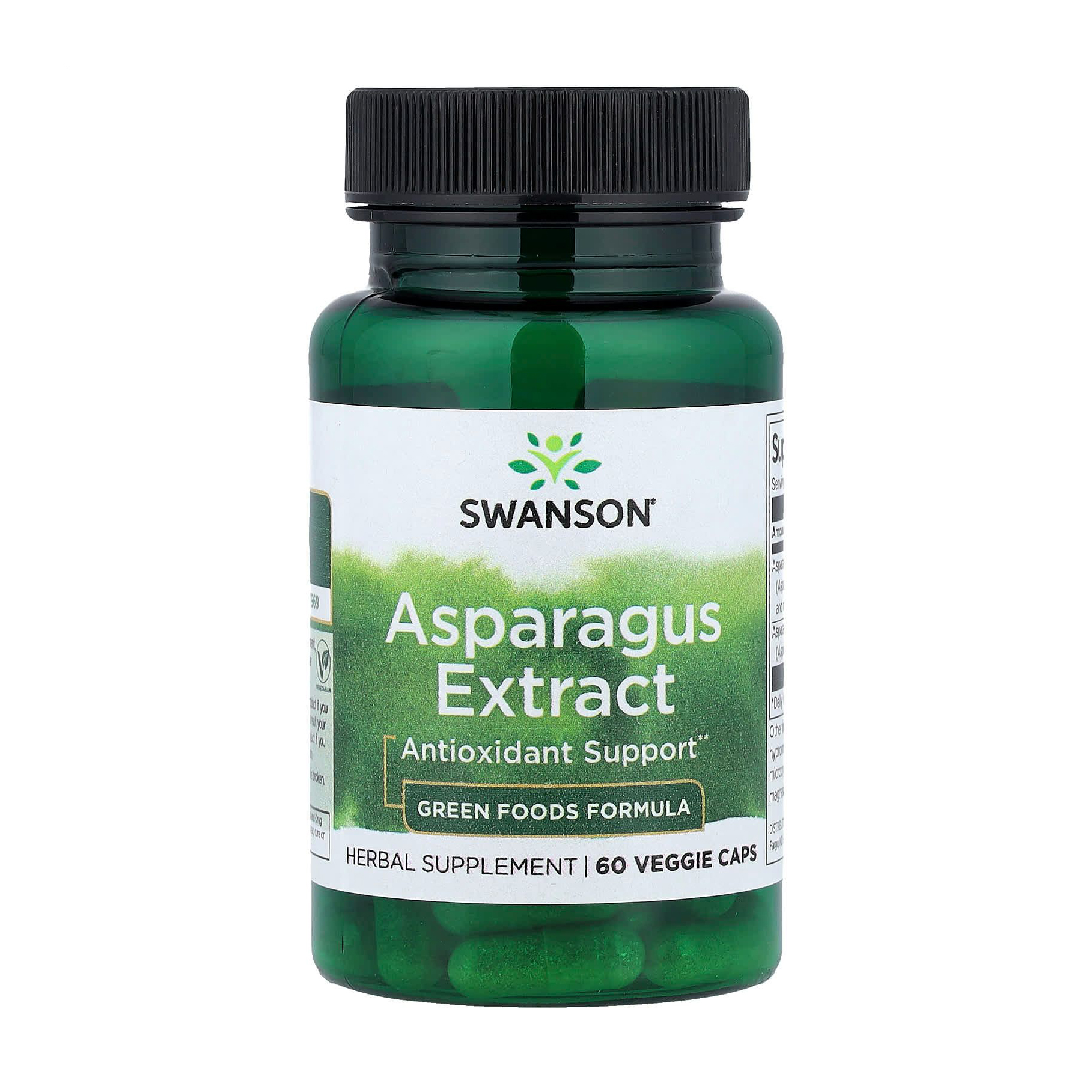 Екстракт спаржі Swanson Asparagus Extract, 60 капсул