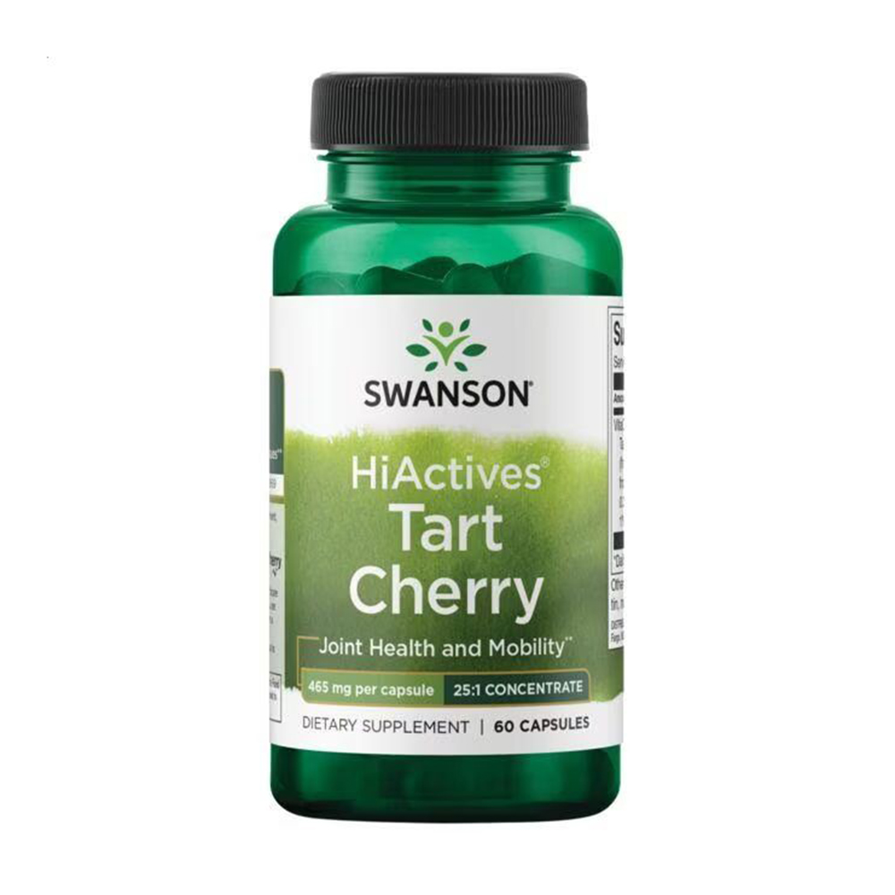 Екстракт вишні Swanson HiActives Tart Cherry 465 мг, 60 капсул