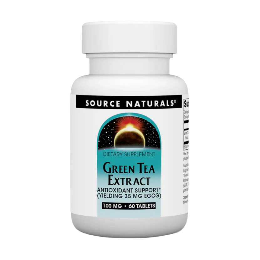Екстракт зеленого чаю Source Naturals Green Tea Extract, 100 мг, 60 таблеток
