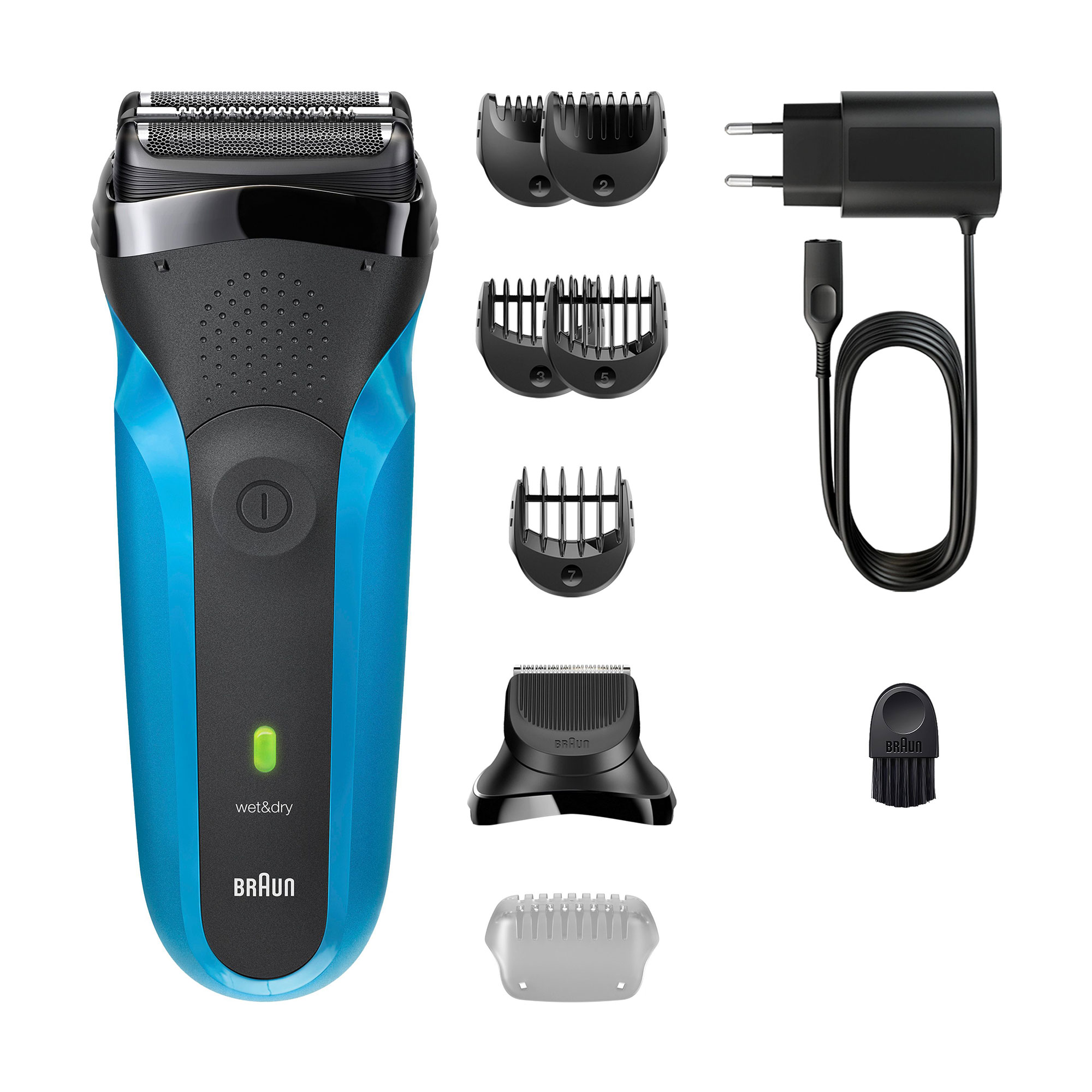 Електробритва Braun Series 3 310BT, блакитна
