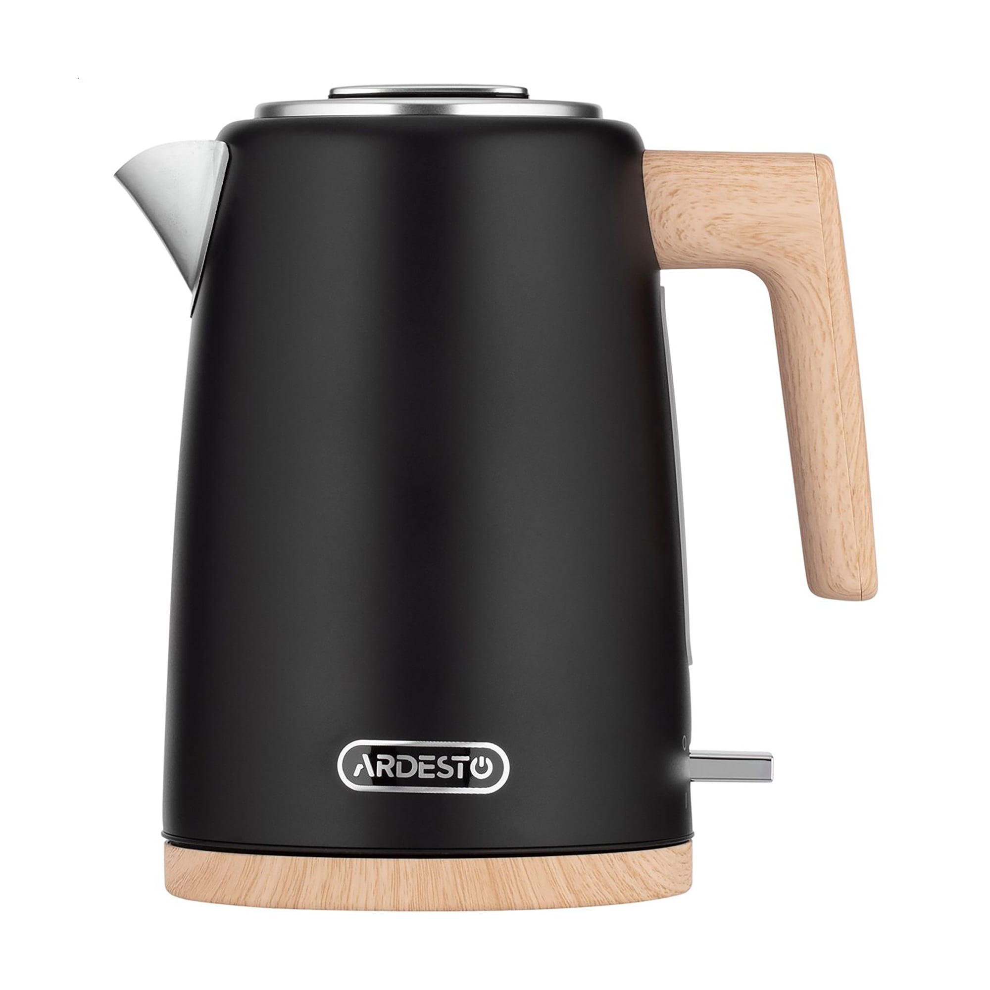 Електрочайник Ardesto Wood Modern чорний матовий, 1.7 л (EKL-F420BWD)