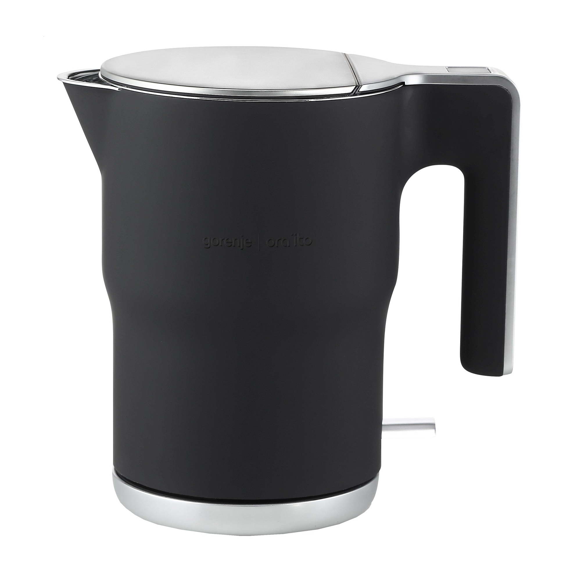 Електрочайник Gorenje чорний матовий, 1.5 л (K15ORAB)