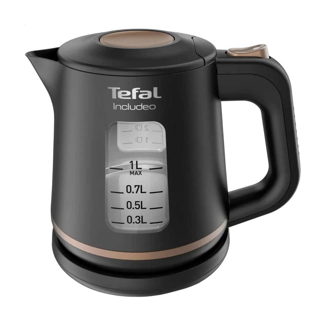 Електрочайник Tefal Includeo чорний, 1 л (KI533811)