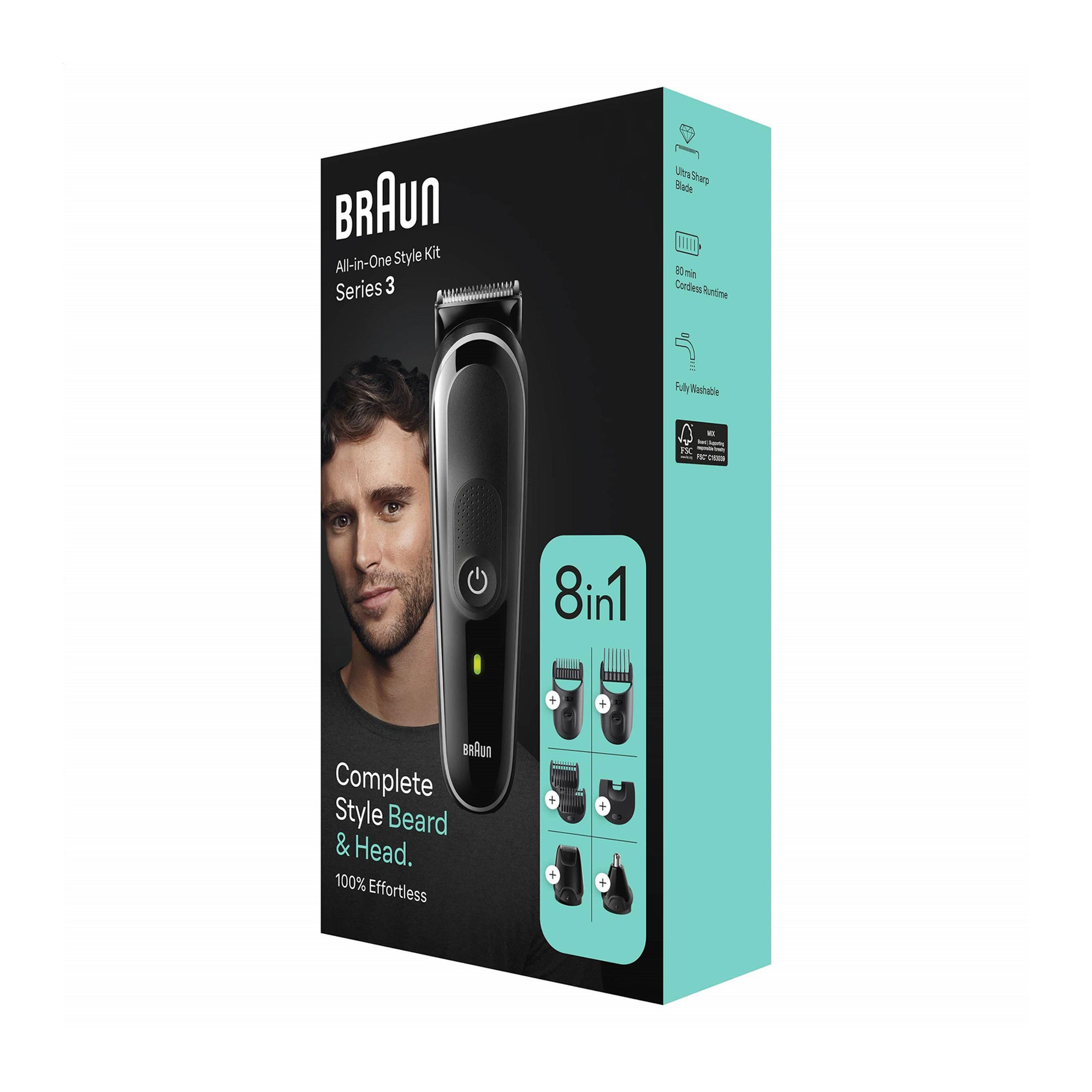 Електричний тример Braun All-in-One Style Kit Series 3 MGK3440, 7 насадок