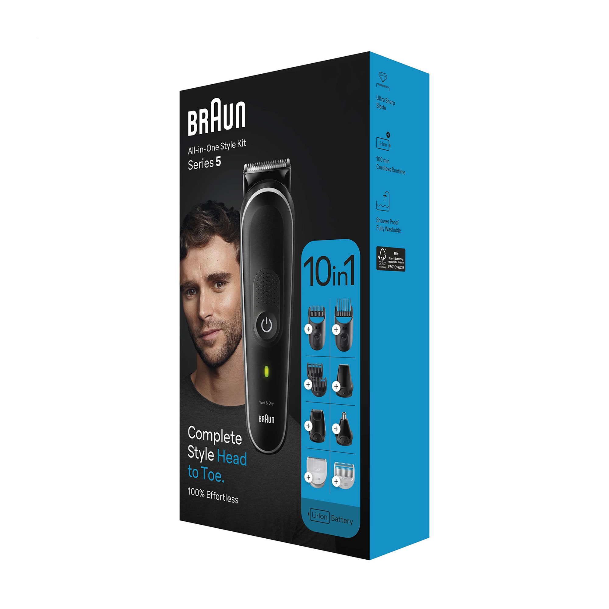 Електричний тример Braun All-in-One Style Kit Series 5 MGK5440, 9 насадок