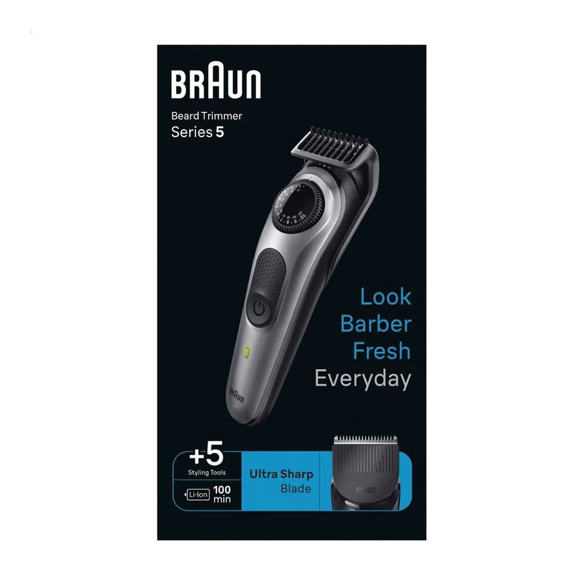 Електричний тример Braun Beard Trimmer Series 5 BT5440, 4 насадки