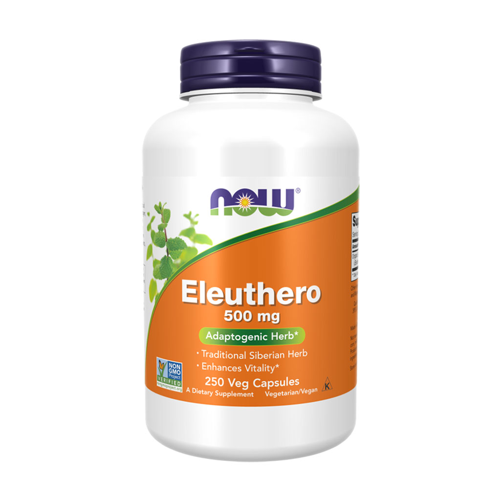 Елеутерокок NOW foods Eleuthero 500 мг, 250 капсул