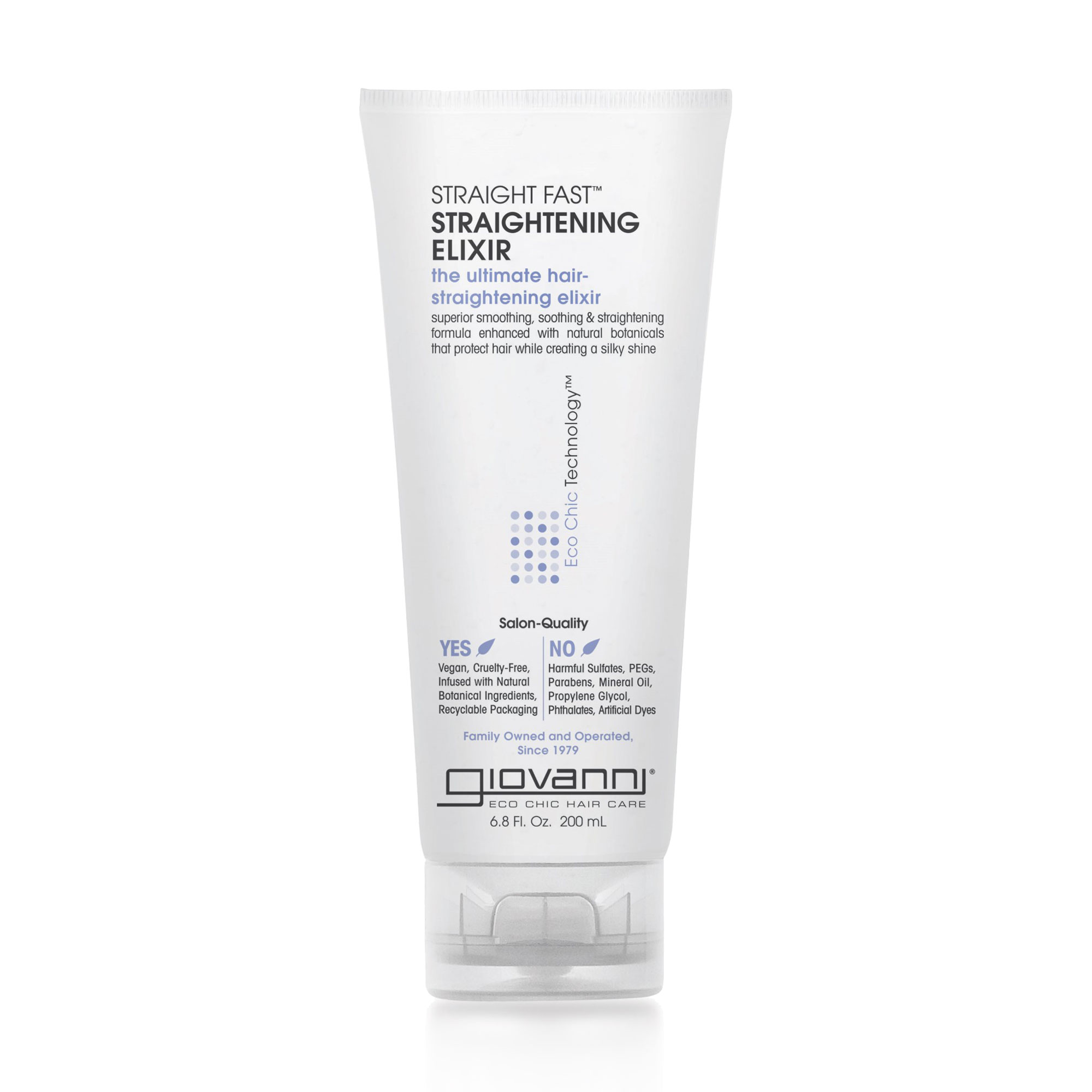 Еліксир для вирівнювання волосся Giovanni Eco Chic Technology Straight Fast Straightening Elixir, 200 мл