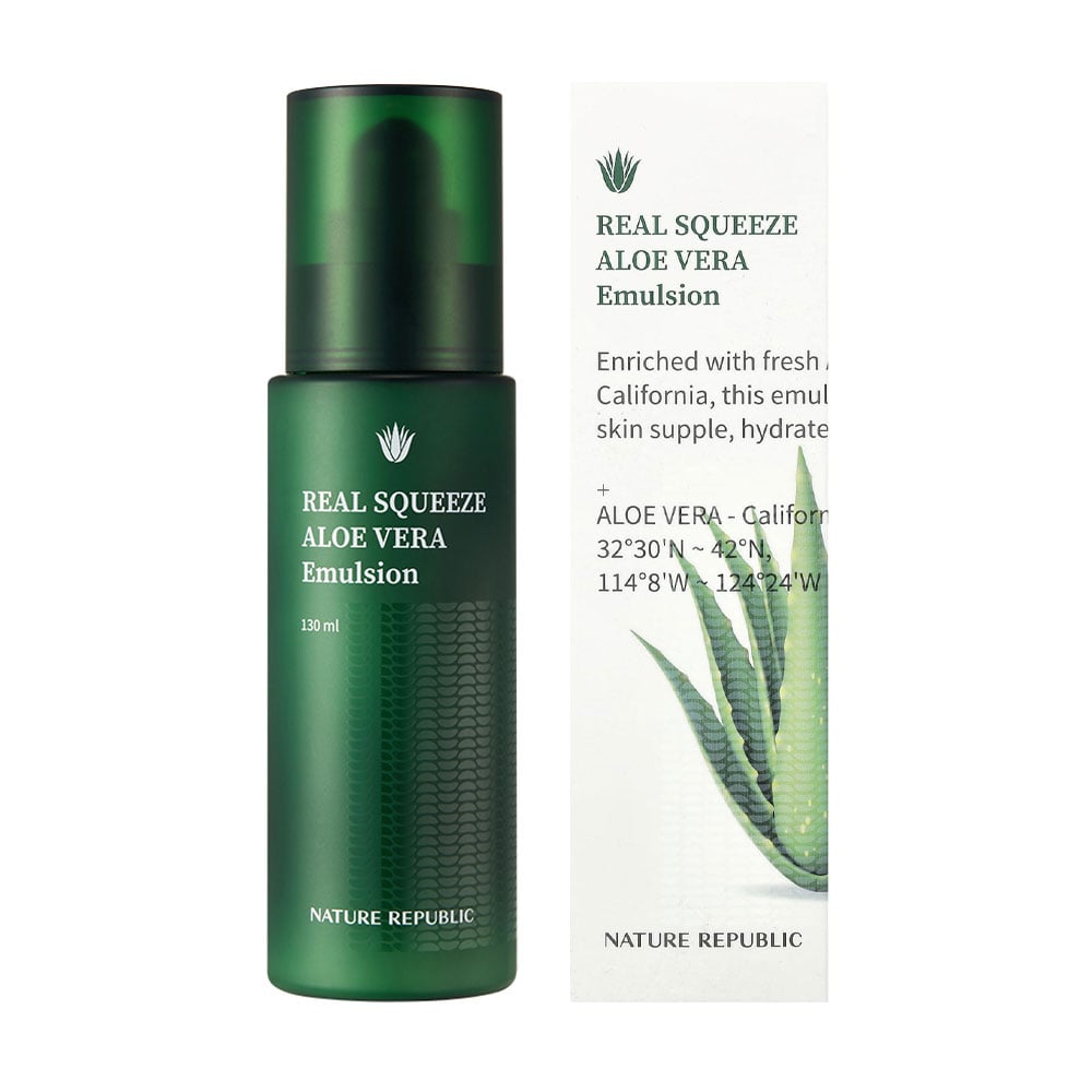 Емульсія для обличчя Nature Republic Real Squeeze Aloe Vera Emulsion, 130 мл