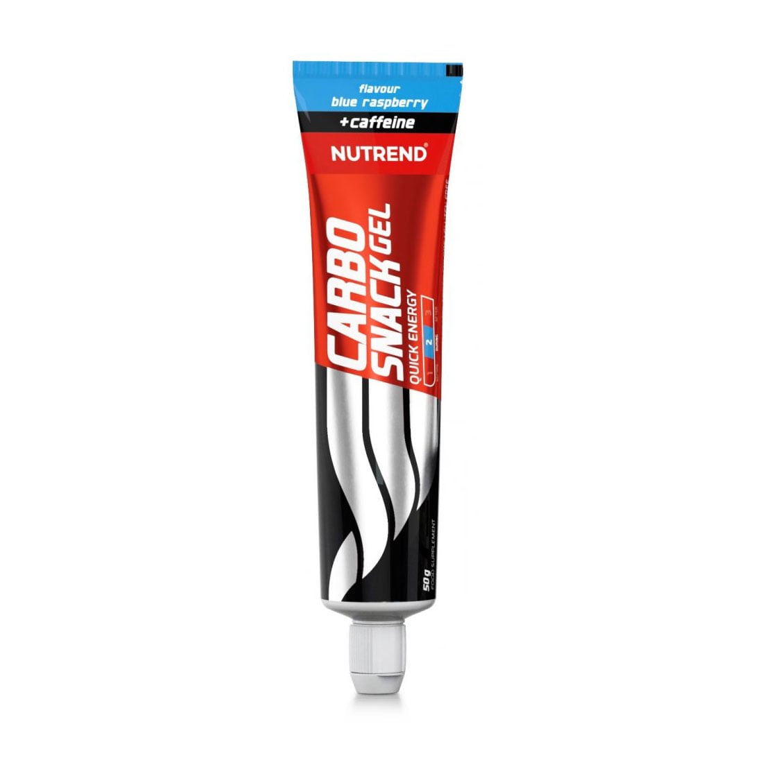 Енергетичний гель Nutrend Carbosnack Gel Карбоснак з кофеїном, зі смаком блакитної малини, 50 г