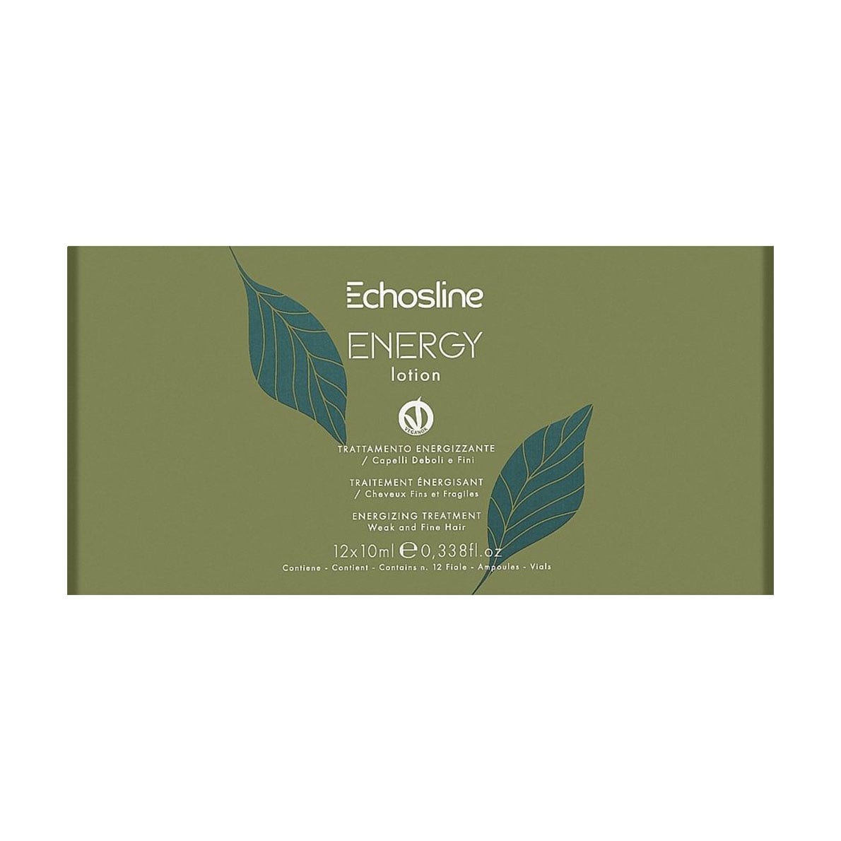 Енергетичний лосьйон Echosline Energy Lotion для тонкого та слабкого волосся, 12*10 мл