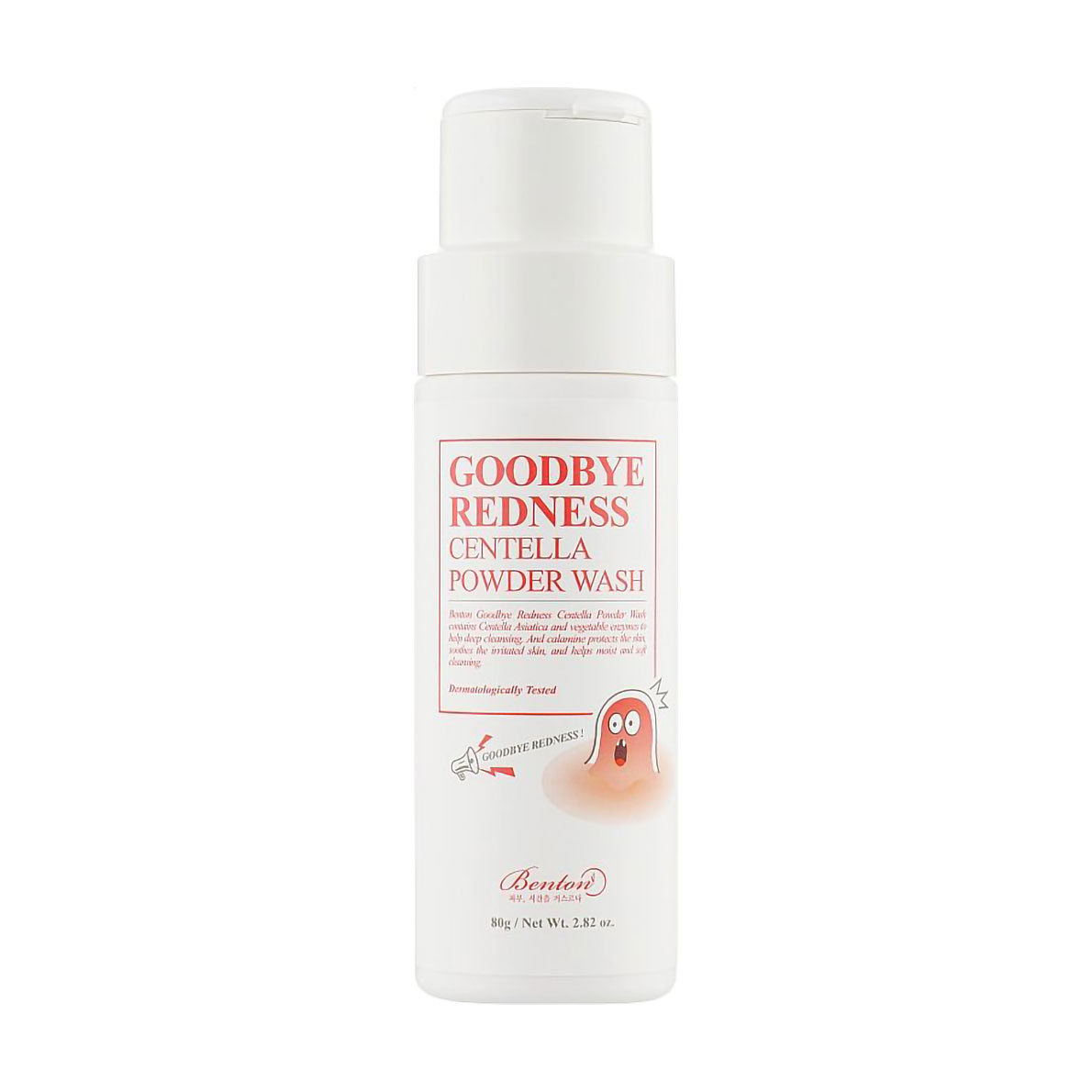 Ензимна пудра для вмивання Benton Goodbye Redness Centella Powder Wash з центелою, 80 г