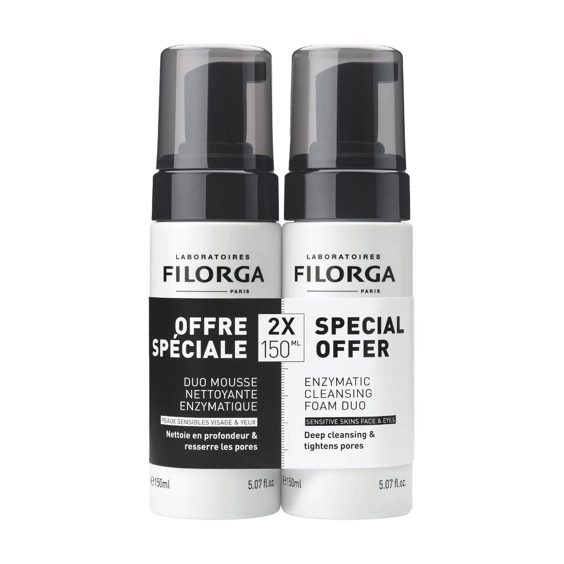 Ензимний очищувальний мус для обличчя Filorga Skin-Prep Enzymatic Cleansing Foam, 2*150 мл