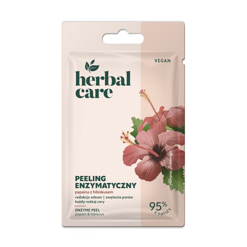 Ензимний пілінг для обличчя Farmona Herbal Care Enzyme Peel з папаїном і гібіскусом, 7 г