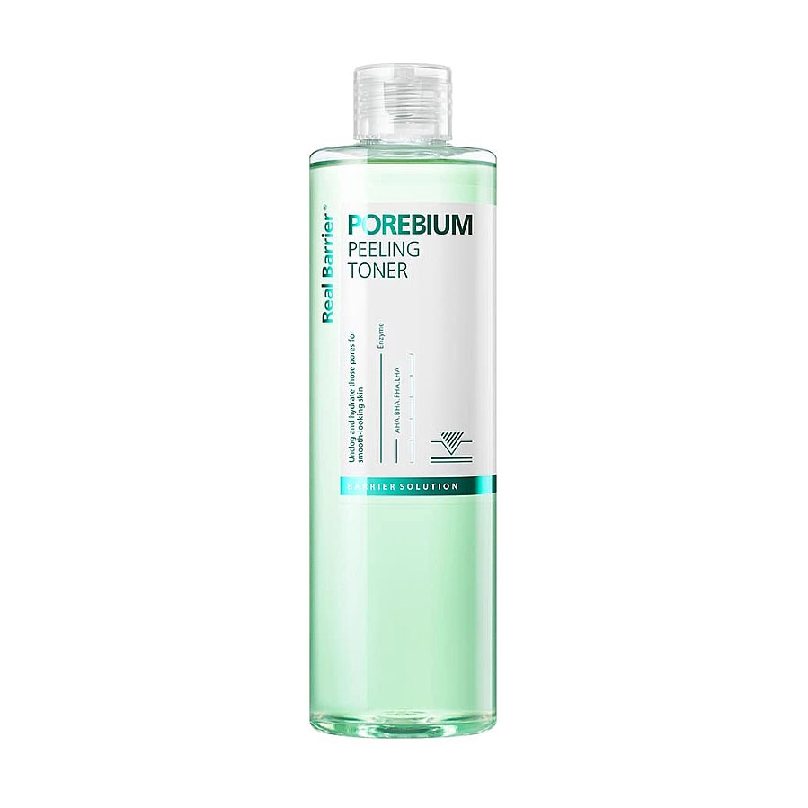 Ензимний пілінг-тонік для обличчя Real Barrier Porebium Peeling Toner для боротьби з чорними цятками, 305 мл