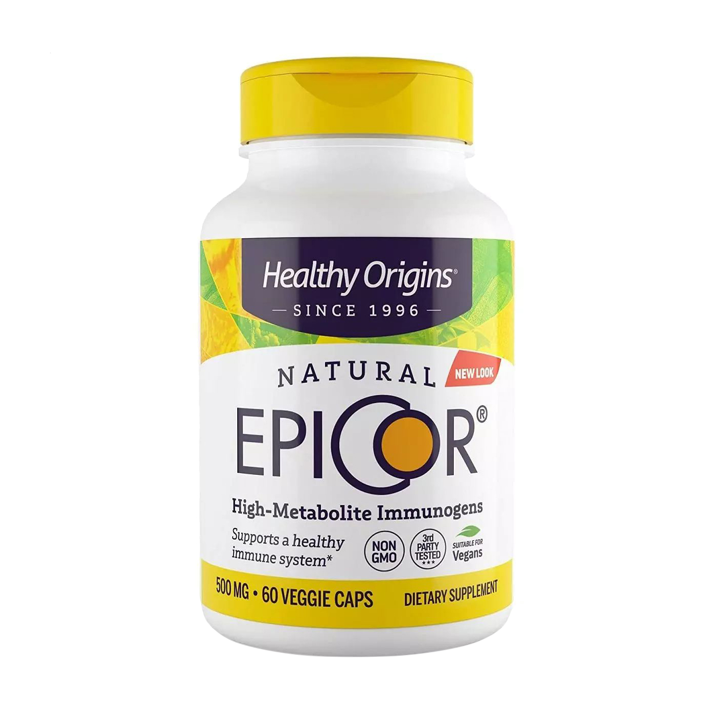 Епікор природний захист імунітету Healthy Origins EpiCor 500 мг, 60 гелевих капсул