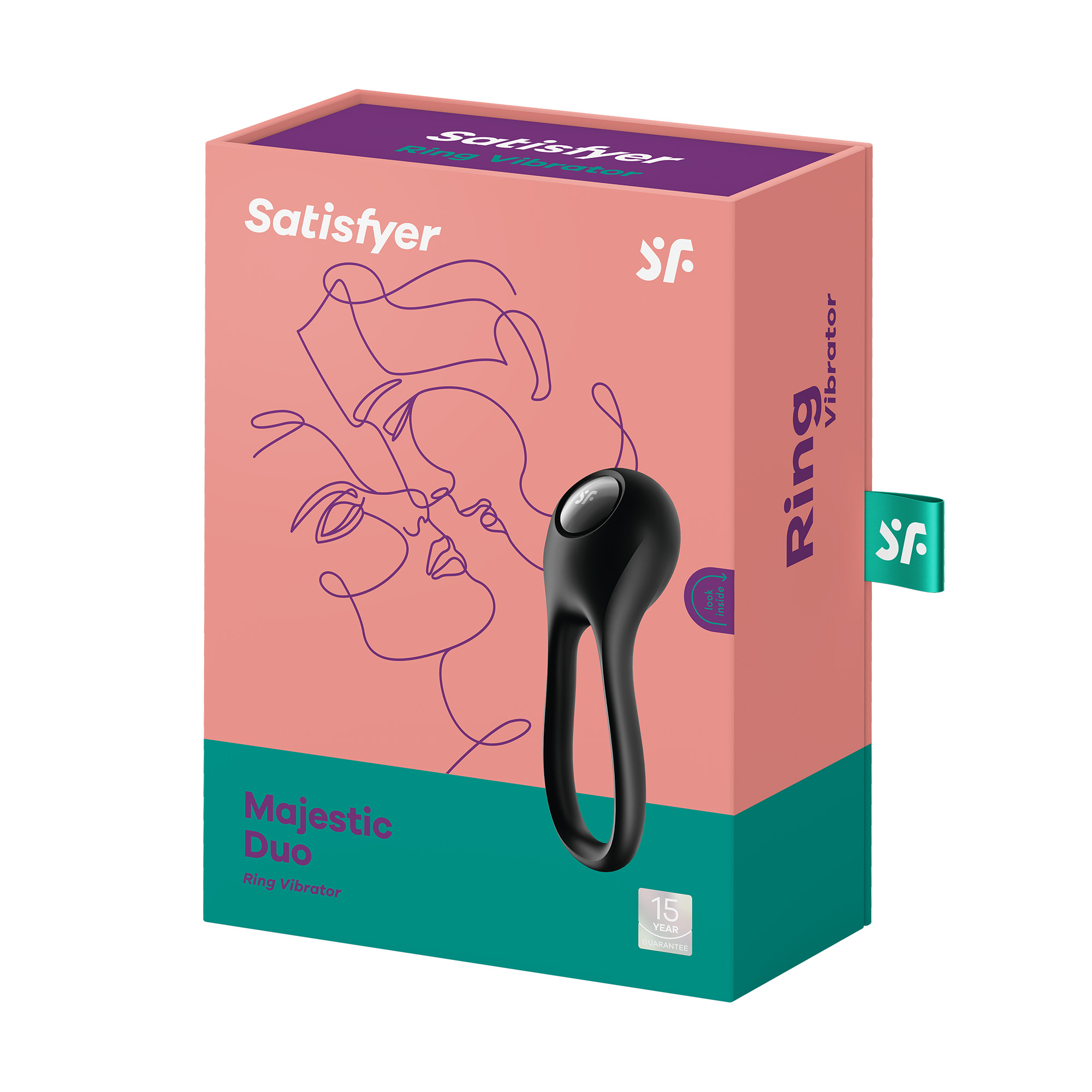 Ерекційне кільце Satisfyer Majestic Duo Ring Vibrator з вібрацією, 1 шт