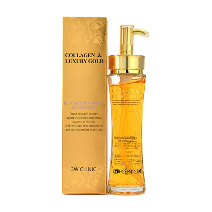 Есенція для обличчя 3W Clinic Collagen &amp; Luxury Gold Revitalizing Comfort Gold Essence з золотом, 150 мл