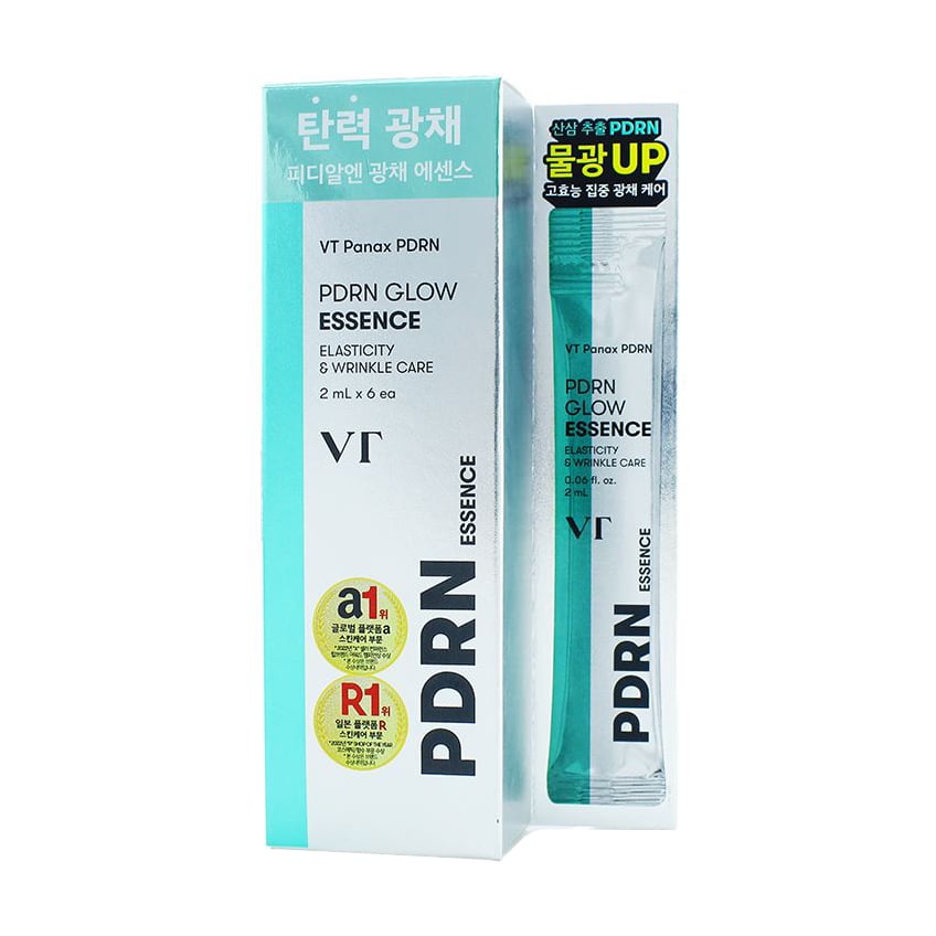 Есенція для обличчя VT Cosmetics PDRN Glow Essence для відновлення, зволоження та сяяння шкіри, з PDRN, 6*2 мл