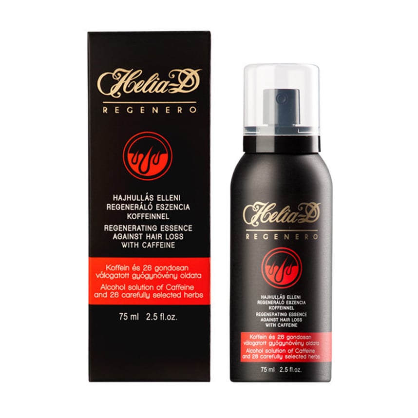 Есенція проти випадіння волосся Helia-D Regenero Regenerating Essence Against Hair Loss із кофеїном і 26 травами, 75 мл