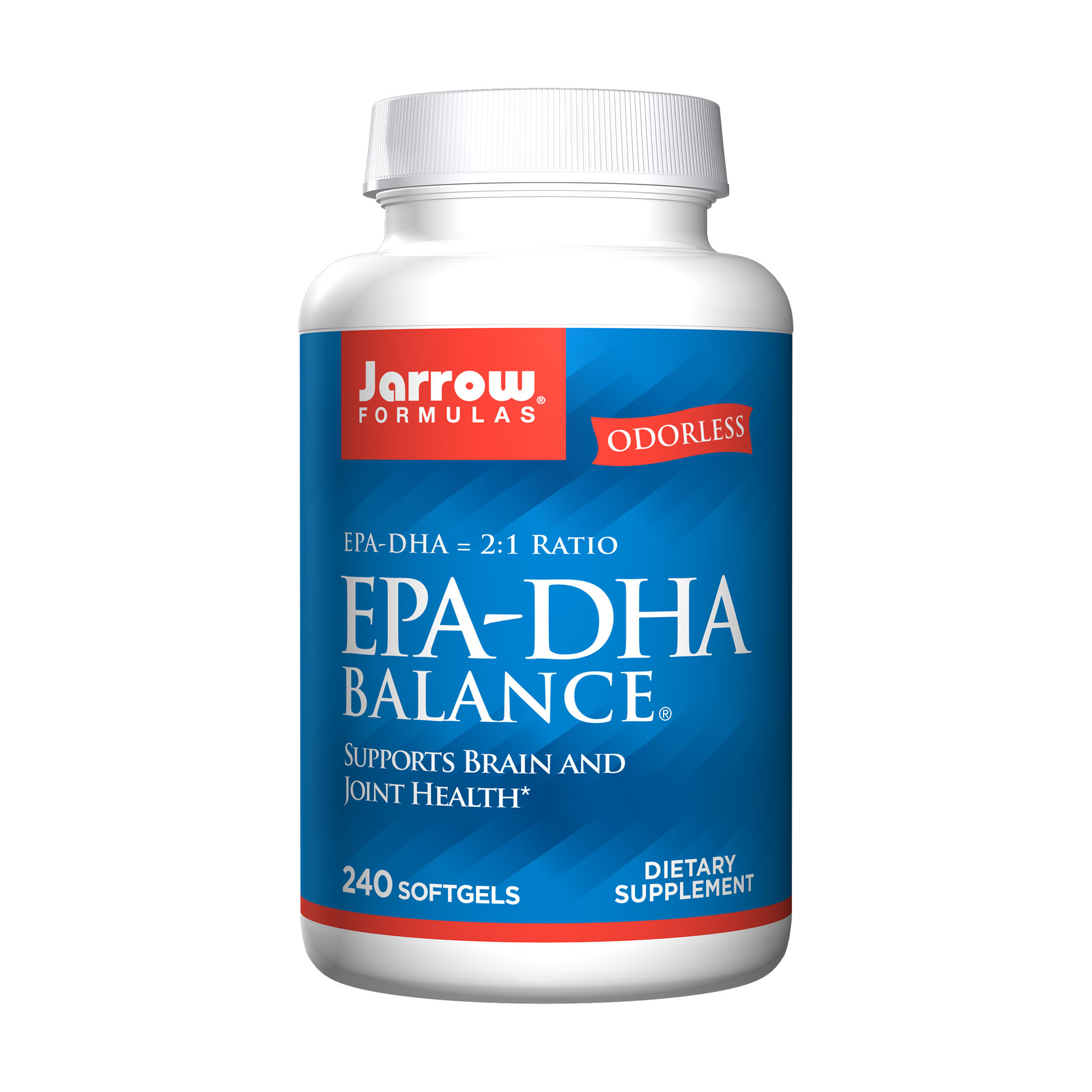 Ейкозапентаєнова та докозагексаєнова кислоти Jarrow Formulas EPA-DHA Balance, 240 гелевих капсул
