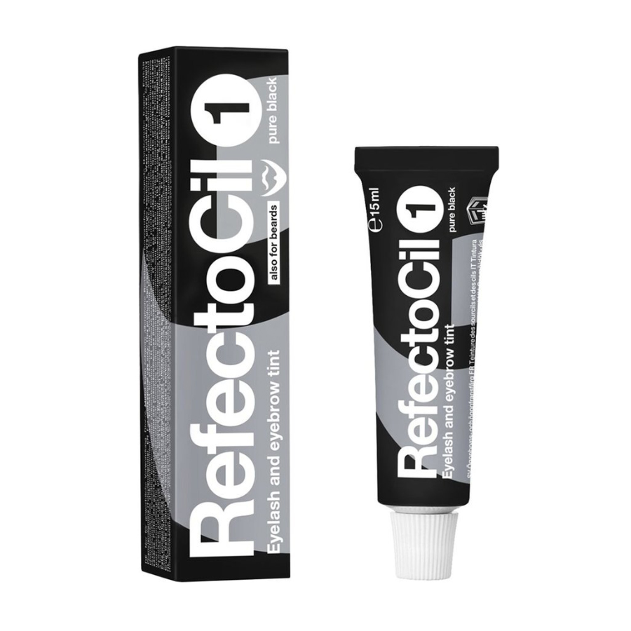 Фарба для брів і вій RefectoCil Eyelash and Eyebrow 01 Pure Black, 15 мл