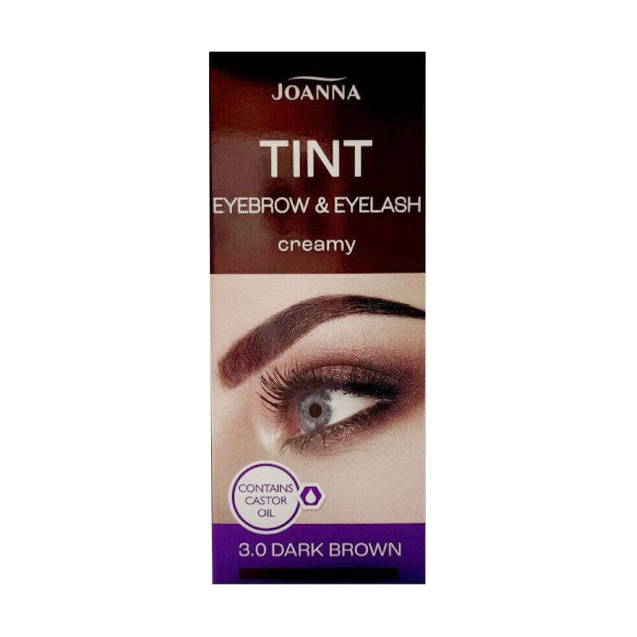 Фарба для брів та вій Joanna Henna Eyebrow &amp; Eyelash Tint Темно-коричнева,  30 мл