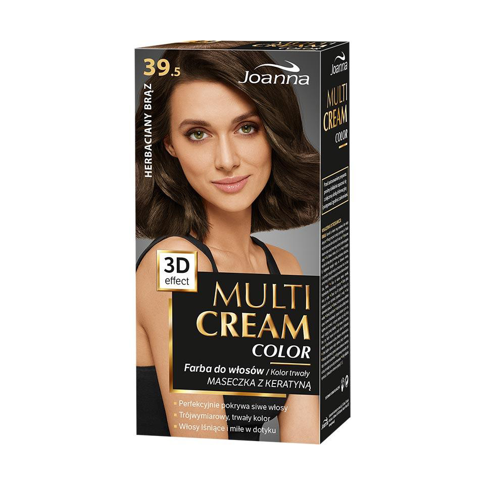 Фарба для волосся Joanna Multi Cream Color 39.5 Коричневий чай, 100 мл