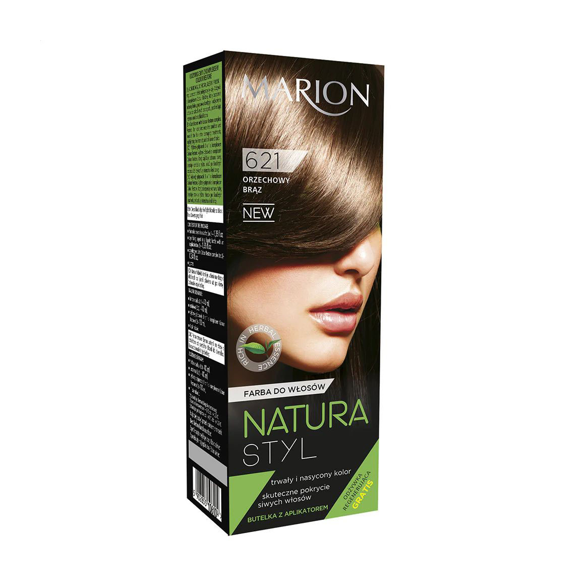Фарба для волосся Marion Natura Styl Hair Dye 621 Hazel Brown, 90 мл