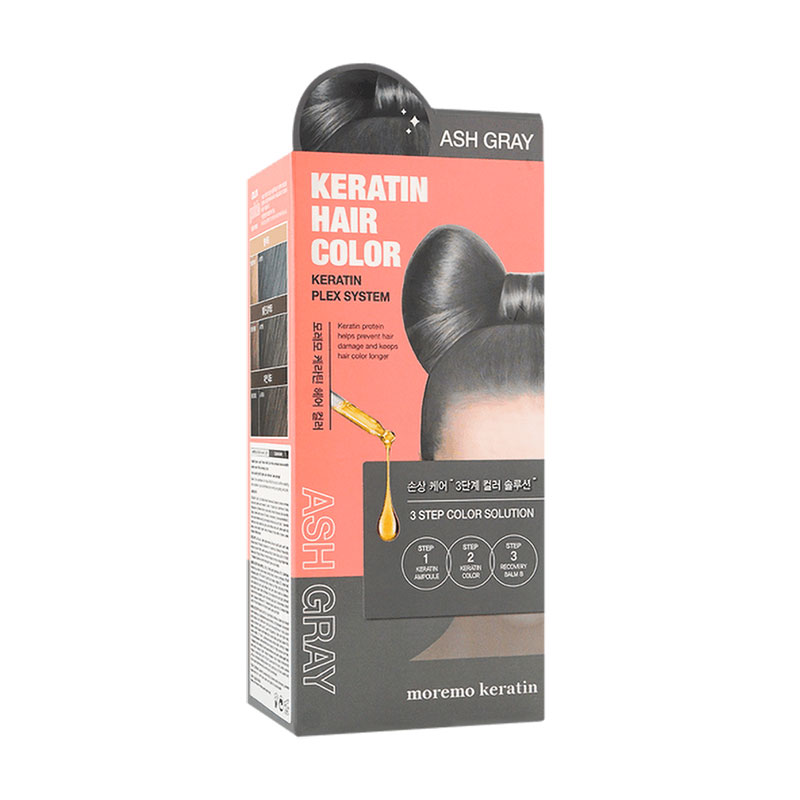 Фарба для волосся Moremo Keratin Hair Color, Ash Gray, 120 г
