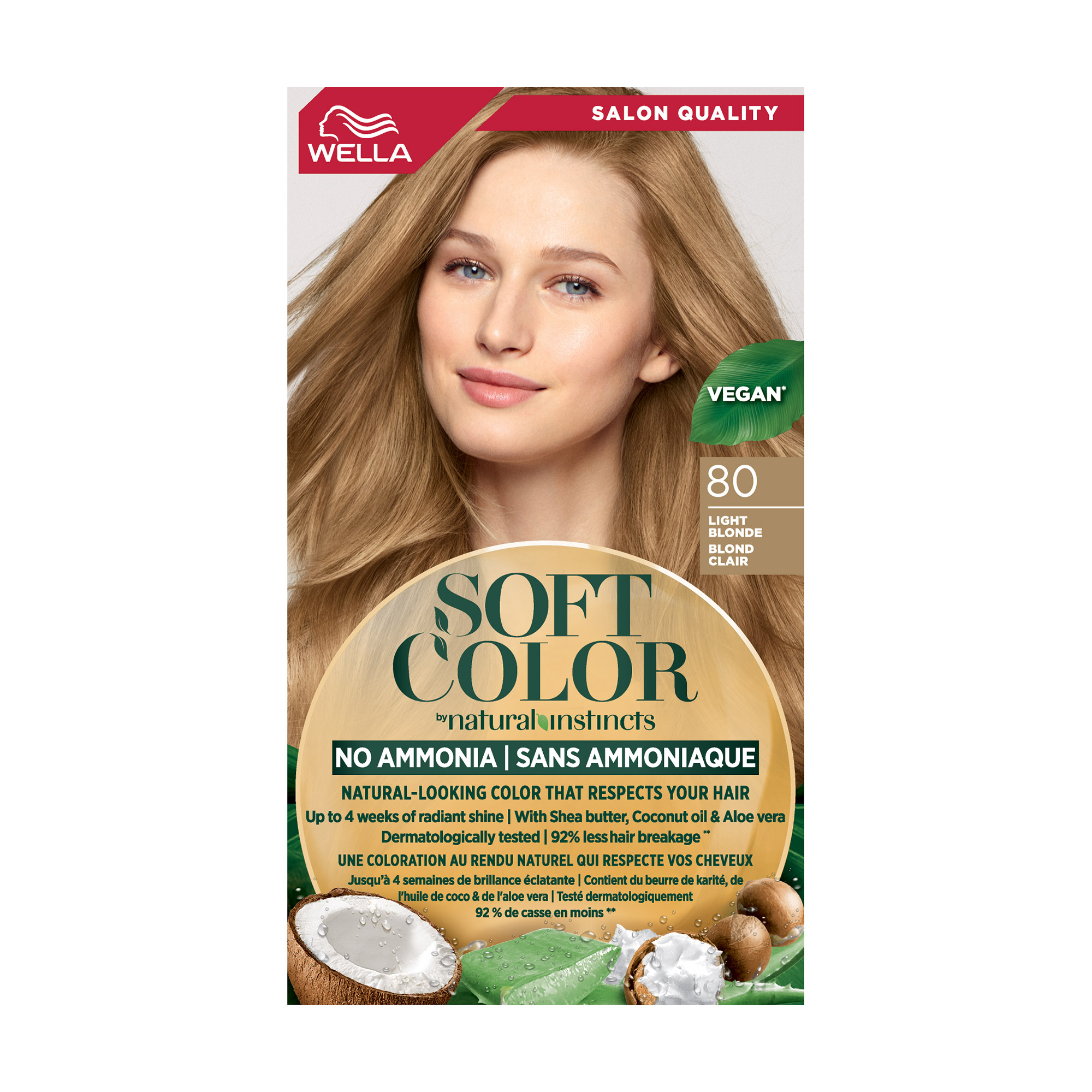 Фарба для волосся WELLA Soft Color без аміаку 80 Світлий блонд, 125 мл