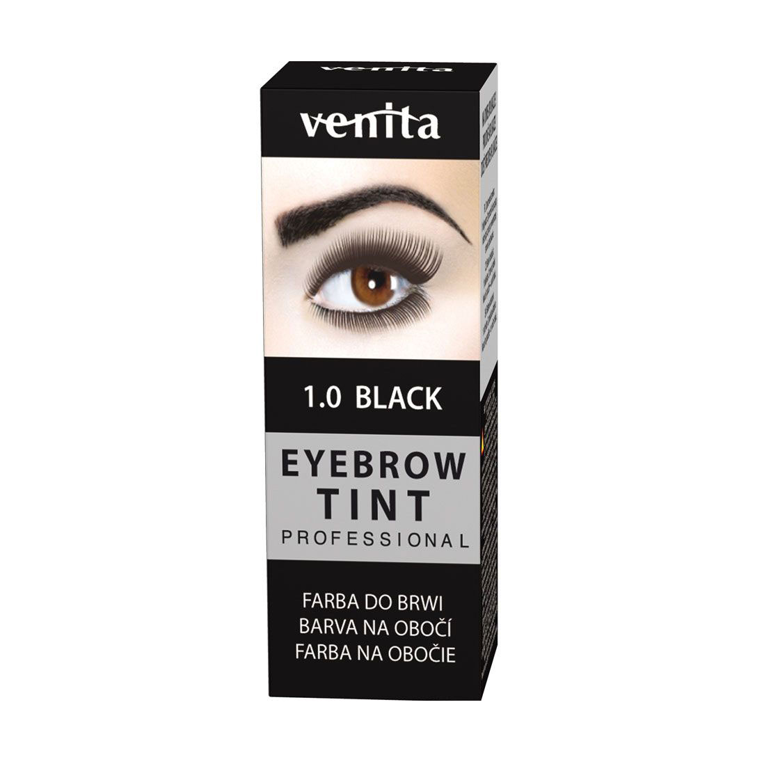Фарба-порошок для брів Venita Professional Eyebrow Tint 1.0 Black, 10 г