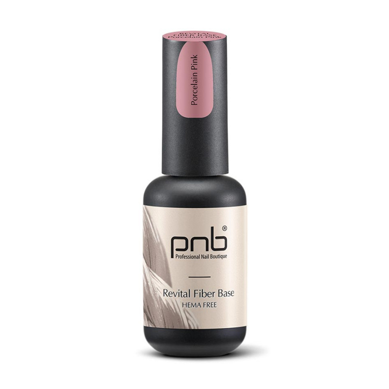 Файбер база для гель-лаку PNB Revital Fiber Base Hema Free Porcelain Pink, 17 мл