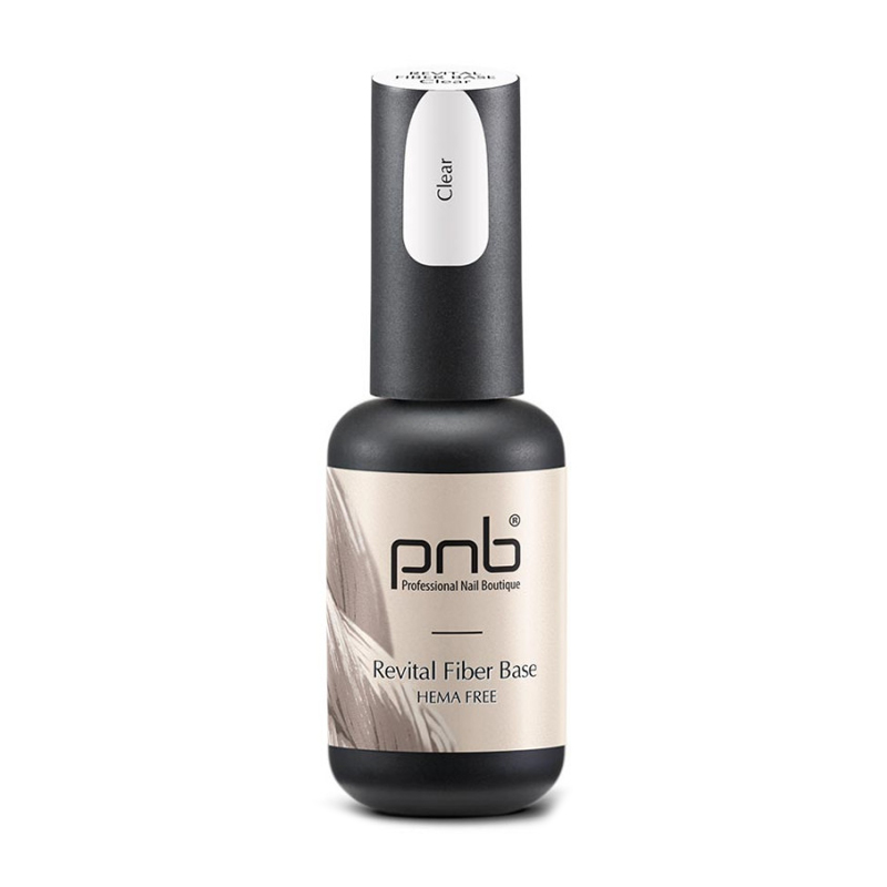 Файбер база для гель-лаку PNB Revital Fiber Base Hema Free Fiber Clear, 8 мл